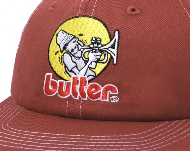 Butter Goods Brass 6 Panel Cap - Washed Clay