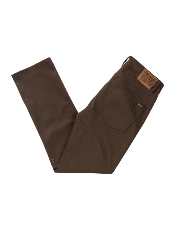 Volcom Solver 5 Pocket Slub Pants - Dark Brown