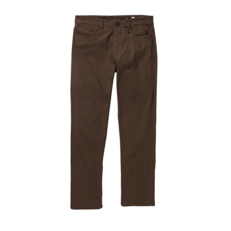 Volcom Solver 5 Pocket Slub Pants - Dark Brown