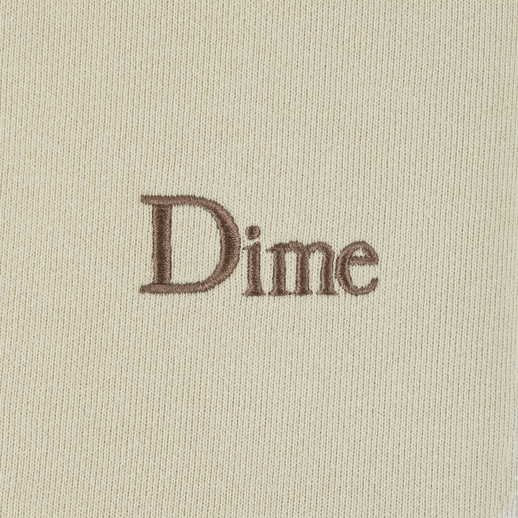 Dime Classic Small Logo Crewneck - Fog - Palm Isle Skate Shop