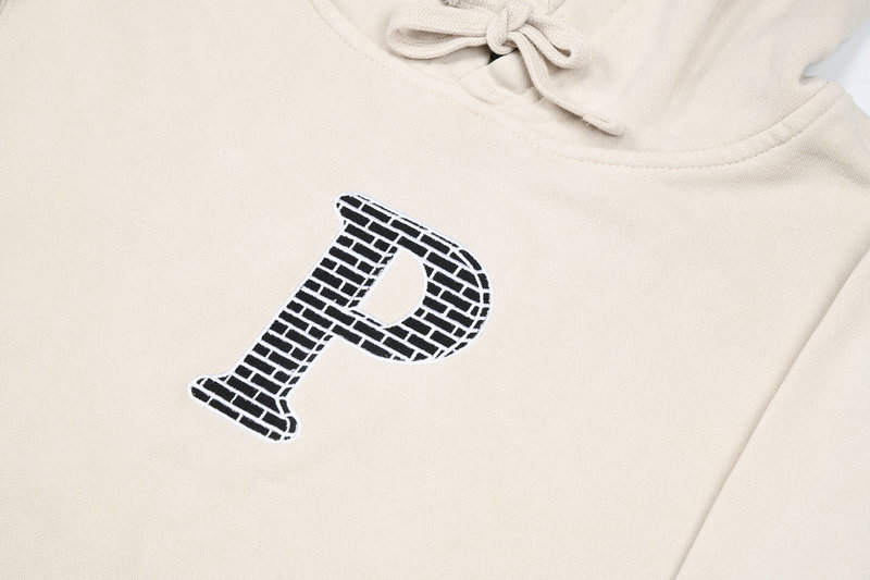 Palm Prick Embroidered Hood - Pigment Ivory