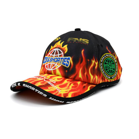 40s & Shorties Blaze Team Velcroback Hat - Black/Flames