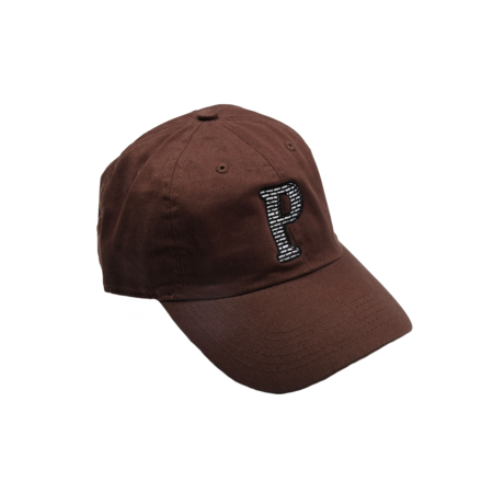 Palm Prick Embroidered Cap - Brown