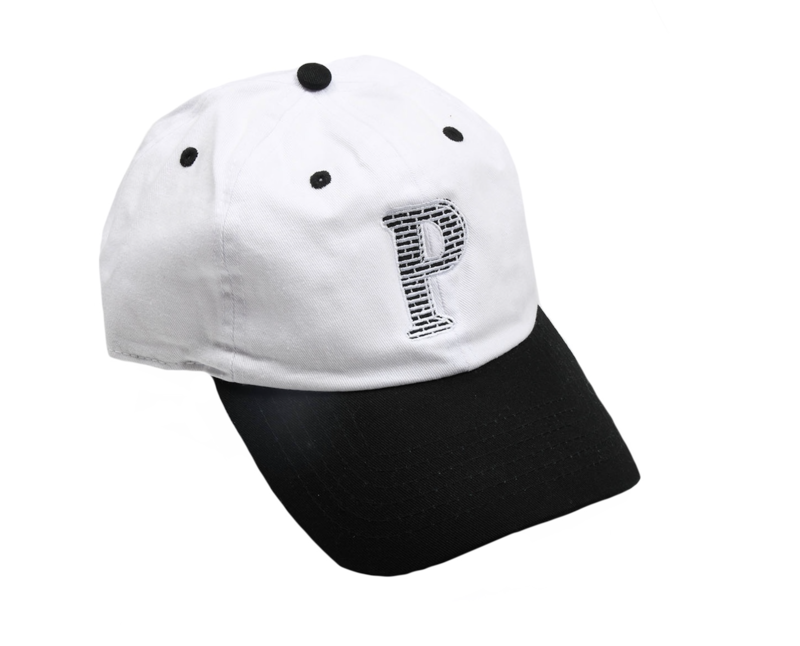 Palm Isle Prick Embroidered Cap - Black/White