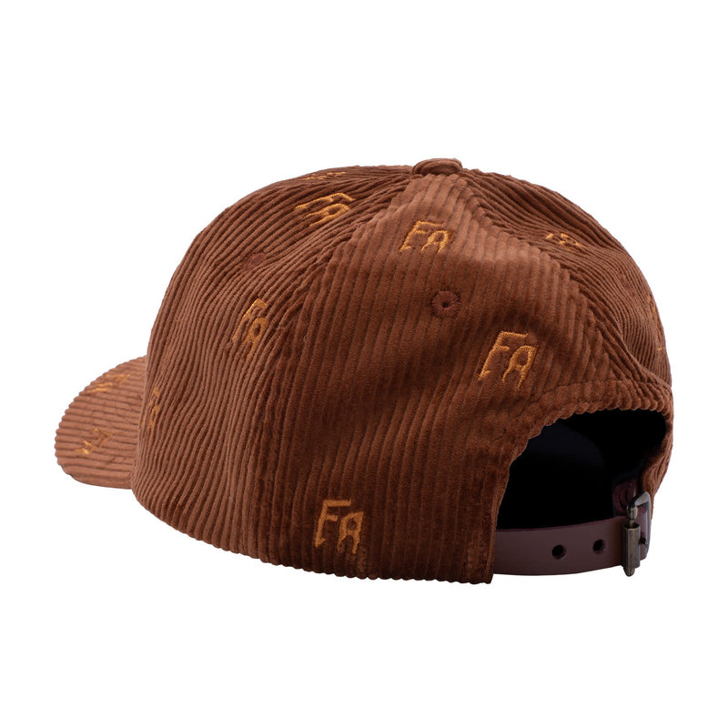 Fucking Awesome Scattered FA Corduroy Strapback - Brown