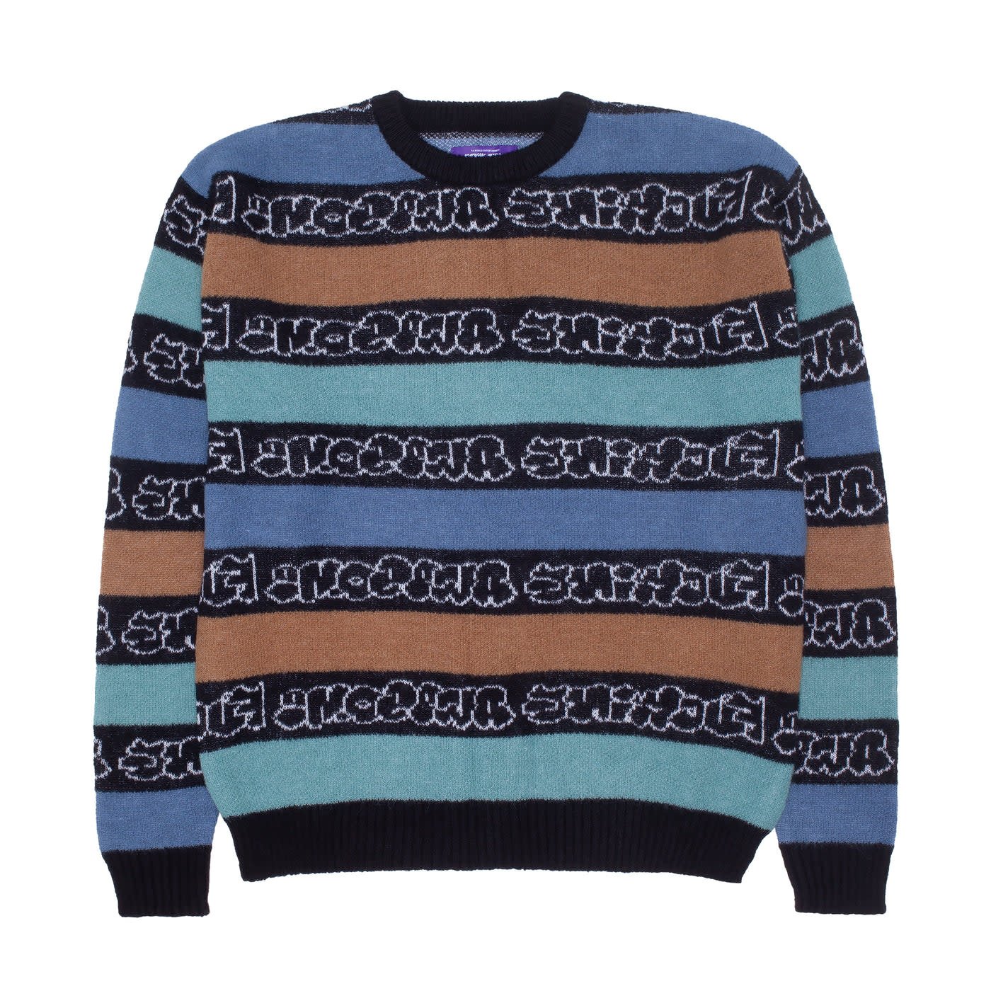 Fucking Awesome Inverted Wanto Brushed Sweater - Black/Multi