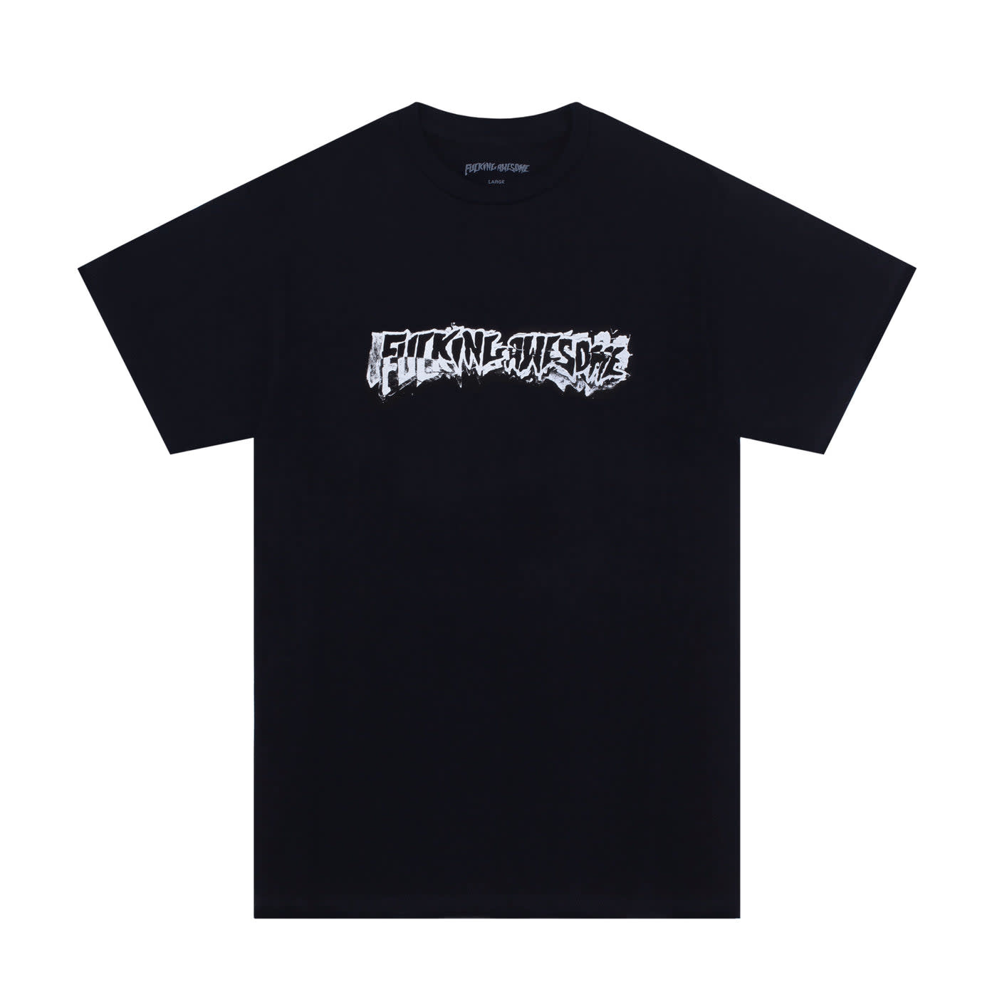 Fucking Awesome Dill Cut Up Logo Tee - Black - Palm Isle Skate Shop