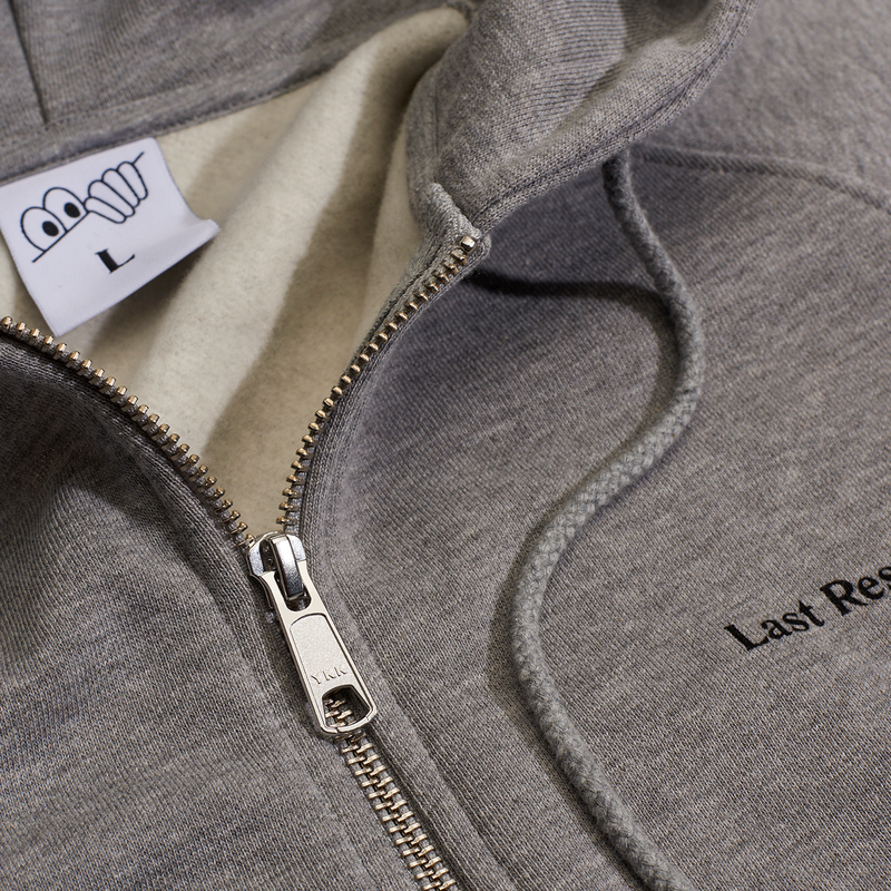 Last Resort AB LRAB Atlas Monogram Zip-Hoodie - Heather Grey - Palm Isle  Skate Shop