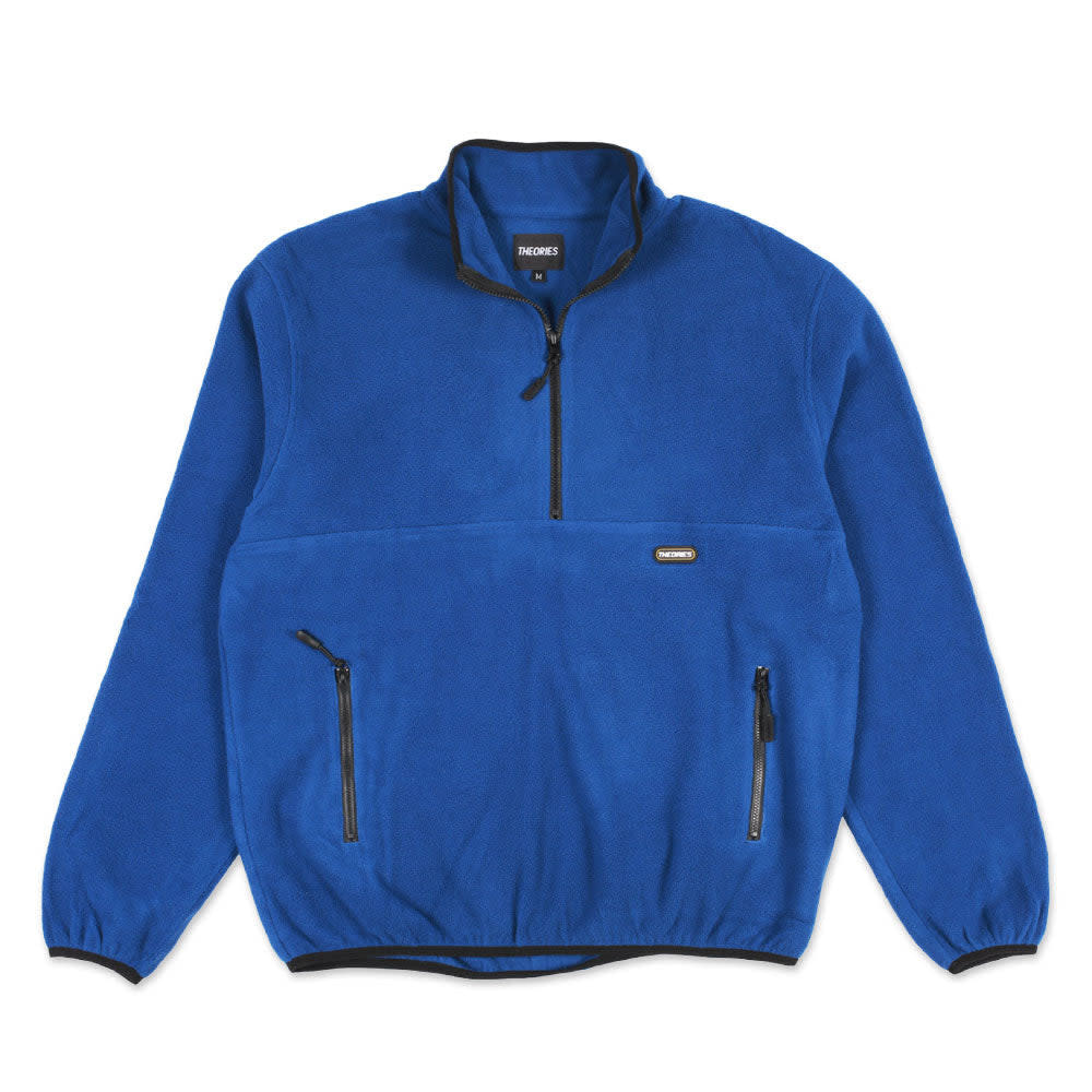 Theories Catskills Lightweight Fleece HalfZip Blue Palm Isle Skate