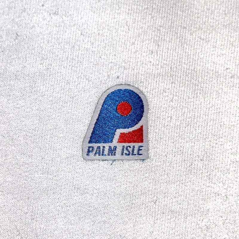 Palm Isle Corp Logo Crewneck - White