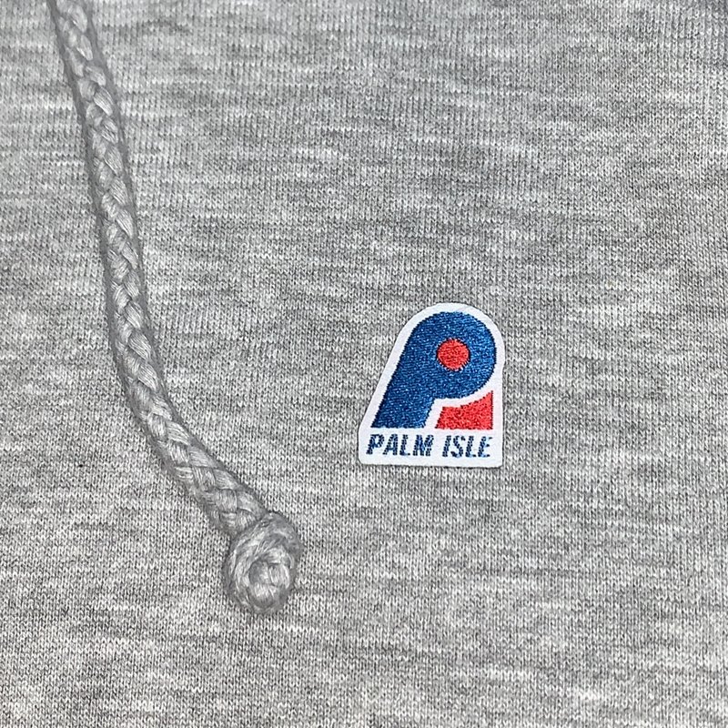 Palm Isle Corp Logo Hood - Ash