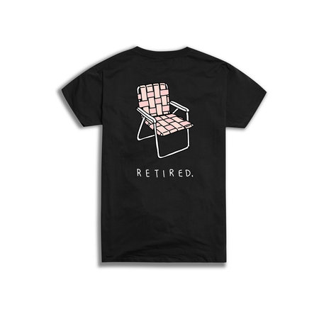 Brother Merle Lawn Chair T-Shirt - Black