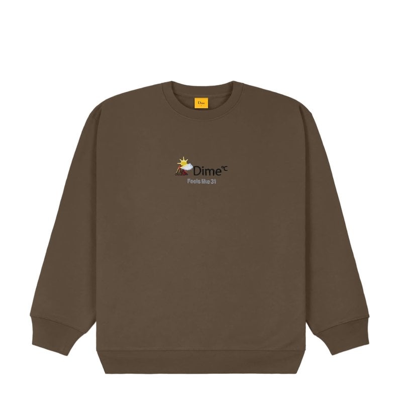 Dime Weather Crewneck - Walnut