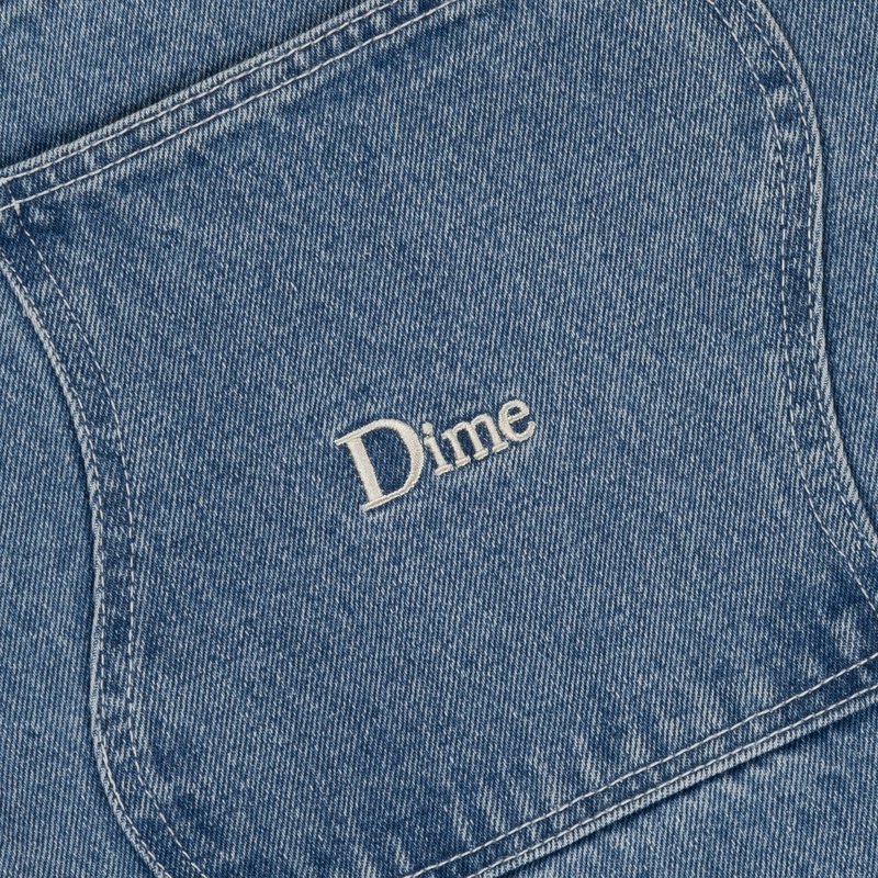 Dime Baggy Denim Pants - Washed Blue
