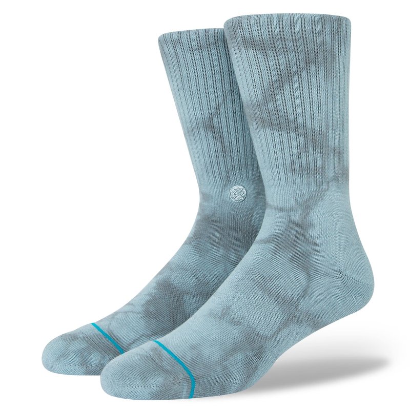 Stance Icon Dye Crew Socks - Blue Steel