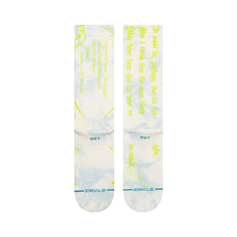 Stance The Grinch Merry Grinchmas Crew Socks - Off White