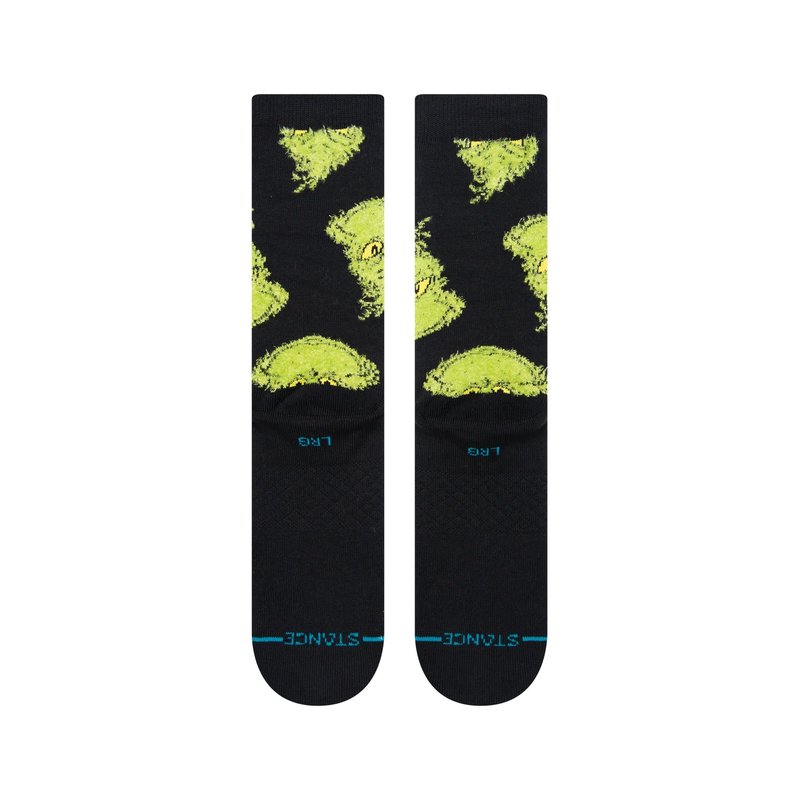 Stance The Grinch Mean One Crew Socks - Black
