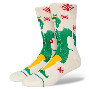 Stance Buddy The Elf Crew Socks - Off White
