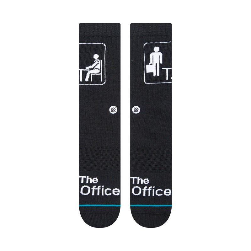 Stance The Office Intro Crew Socks - Black