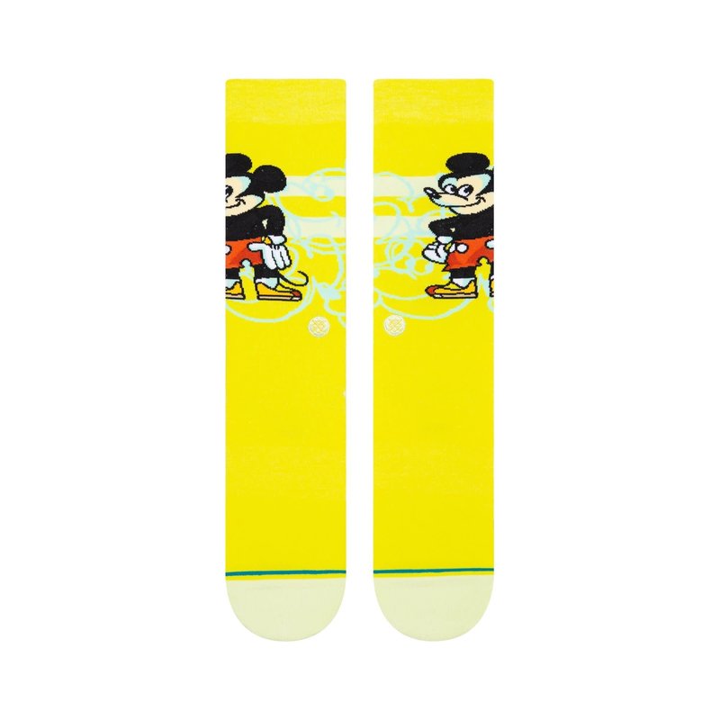 Stance Disney Mickey Dillon Froelich Crew Socks - Lime