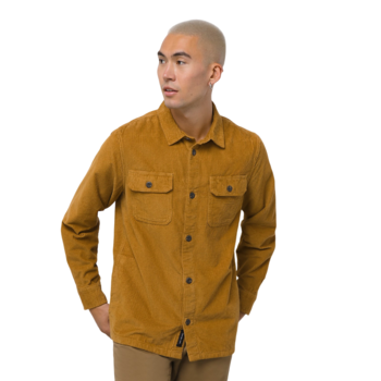 Vans Waffle Corduroy Buttondown Shirt - Bone Brown