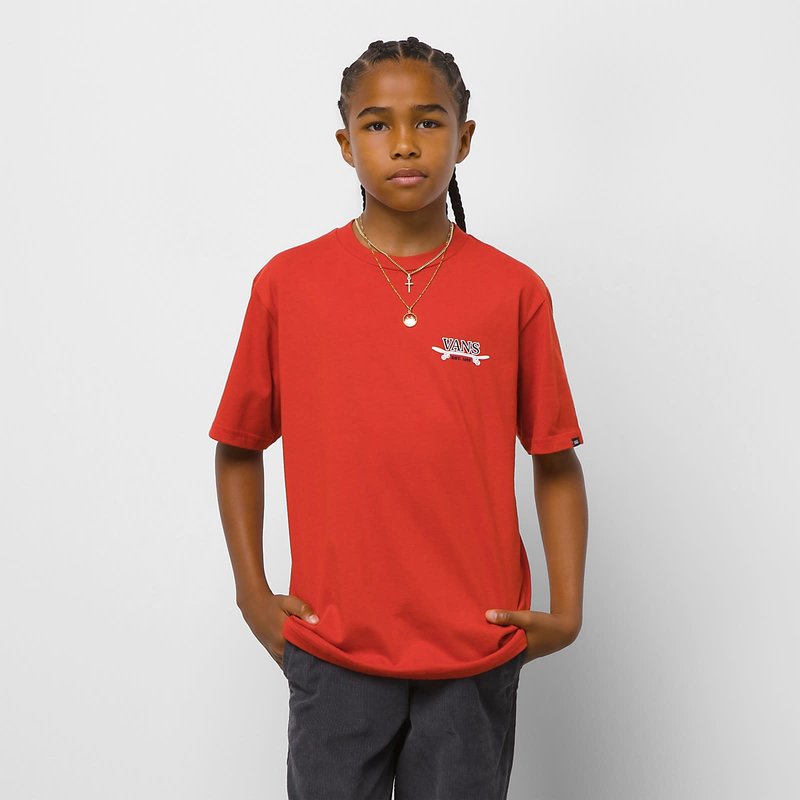 Vans Sk8 Lock Up T-Shirt d'Enfants - Lave Fondue