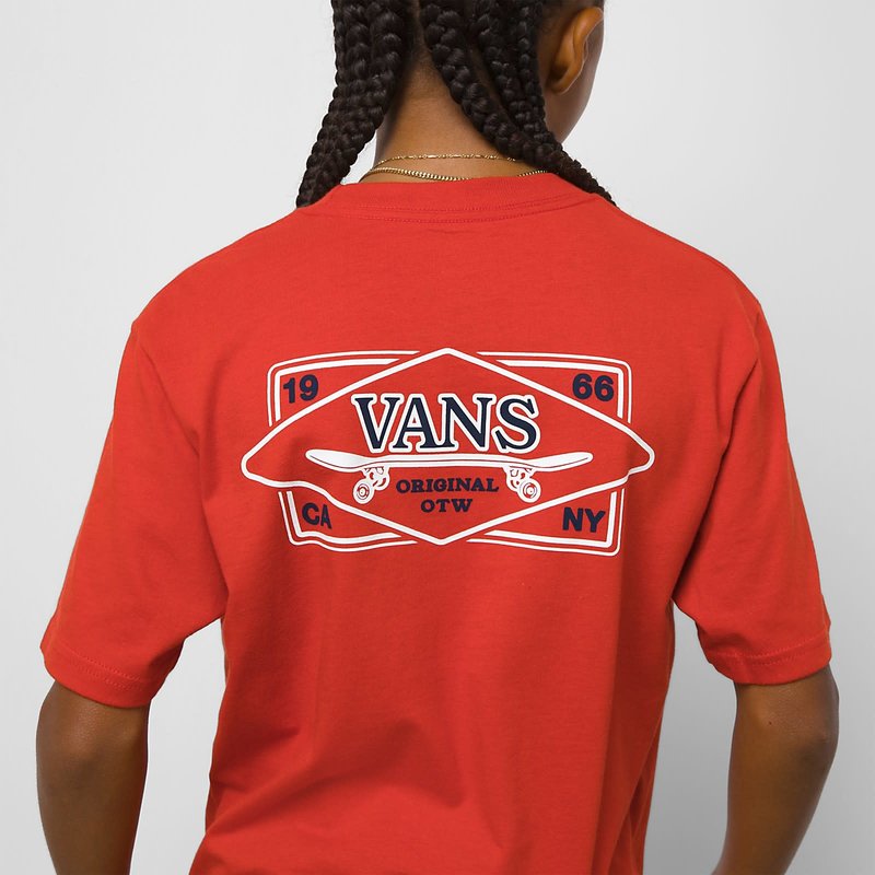 Vans Sk8 Lock Up T-Shirt d'Enfants - Lave Fondue