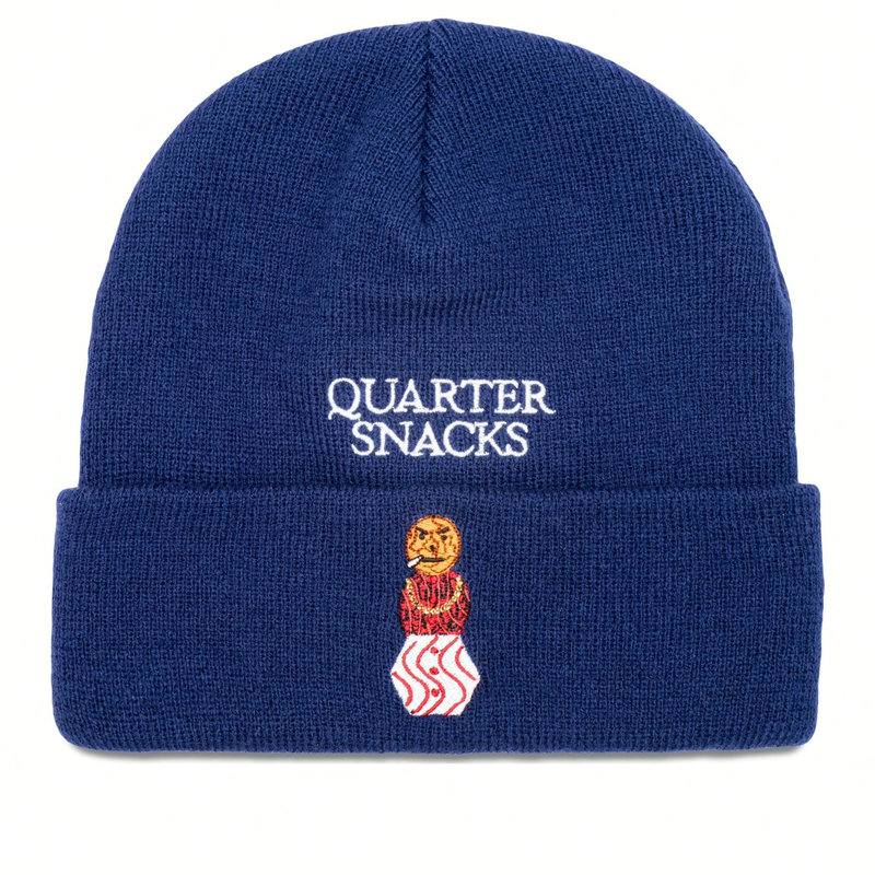 Quartersnacks Snackman Beanie - Navy - Palm Isle Skate Shop