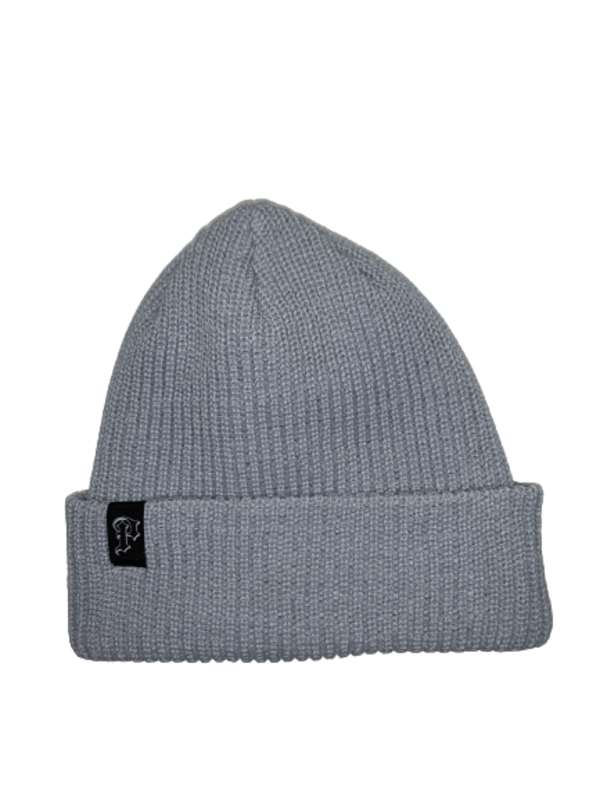Palm Perrier Ribbed Beanie - Grey