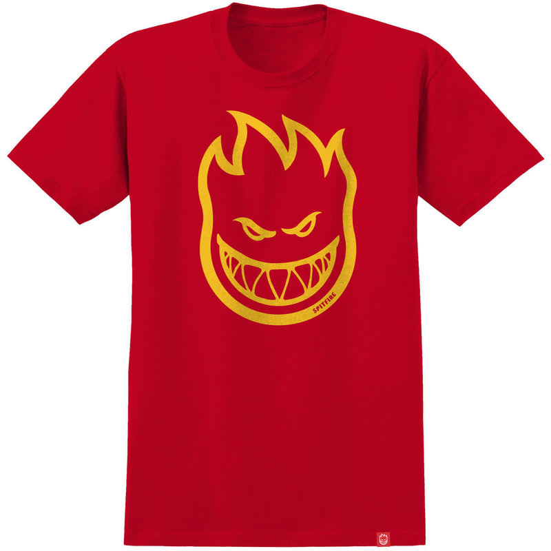 Spitfire Youth Bighead T-Shirt - Red/Gold