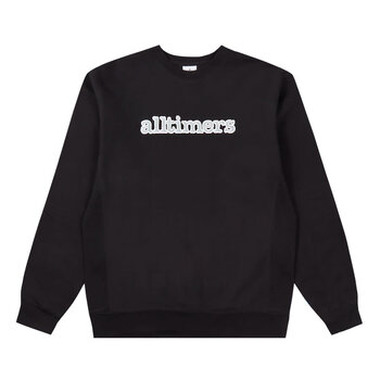 Alltimers Stamped Chenille Heavyweight Crewneck - Black