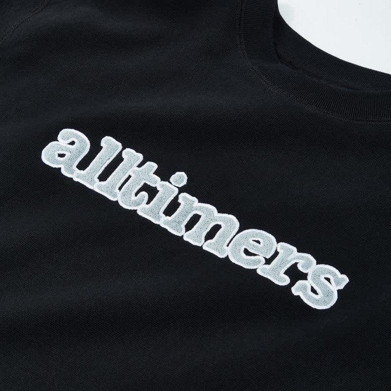 Alltimers Stamped Chenille Heavyweight Crewneck - Black