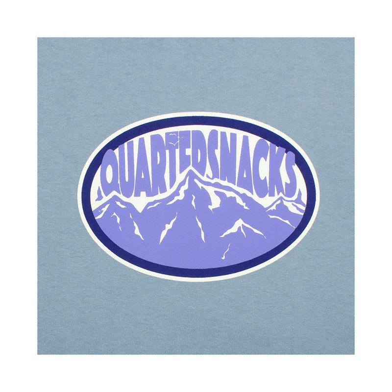 Quartersnacks Mountain T-Shirt M/L - Bleu Port