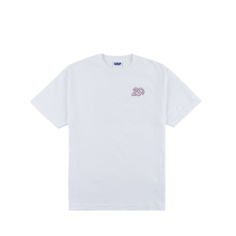 Classic Grip x Quartersnacks Bussdown T-Shirt - Blanc