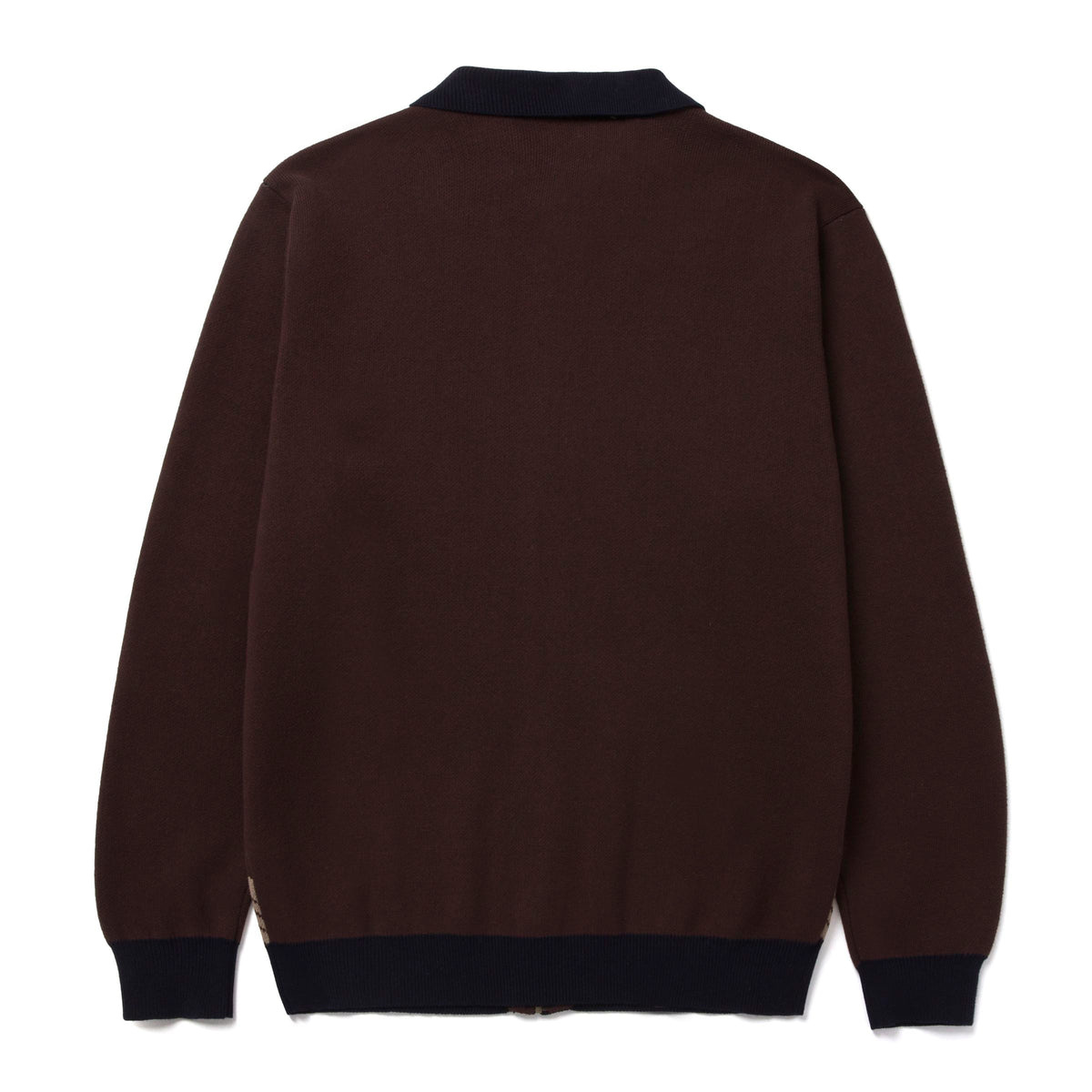 HUF Dimensions Zip Sweater - Chocolate