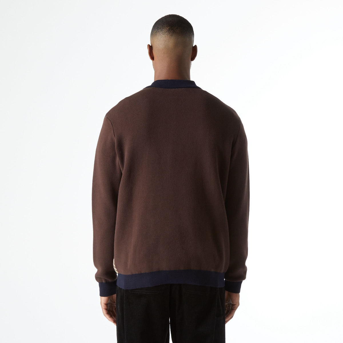 HUF Dimensions Zip Sweater - Chocolate - Palm Isle Skate Shop