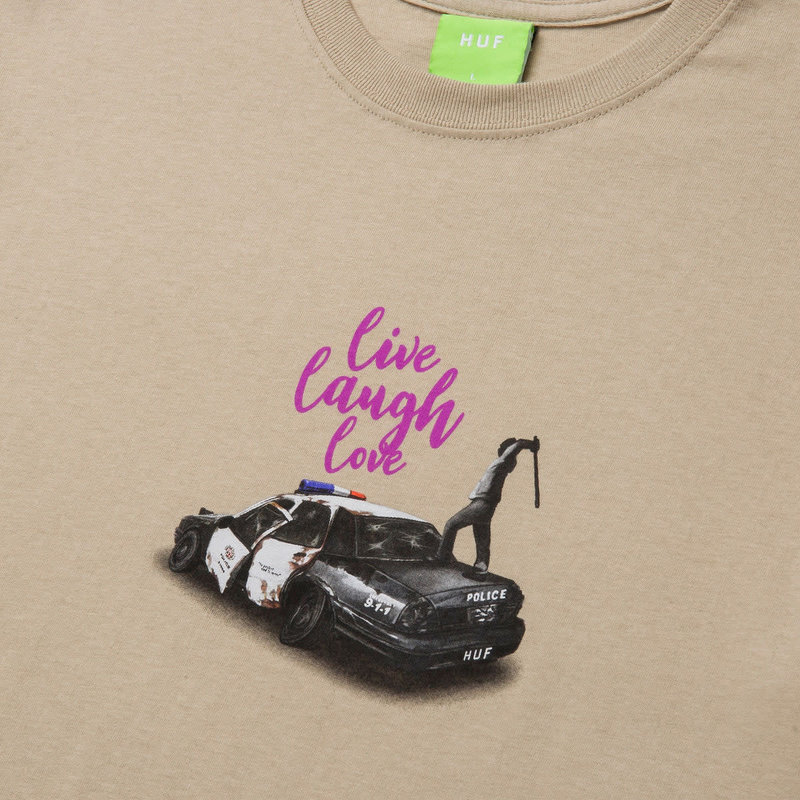 HUF Live Laugh Love T-Shirt - Sand