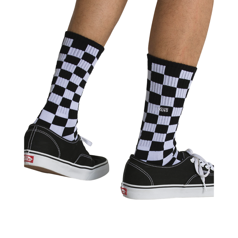 Vans Checkerboard Crew Socks II - Black/White