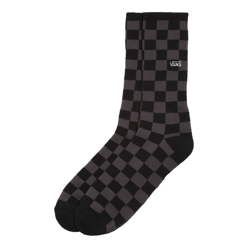 Vans Checkerboard Crew Socks II - Black/Charcoal
