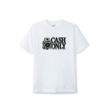 Cash Only Speaker T-Shirt - Blanc