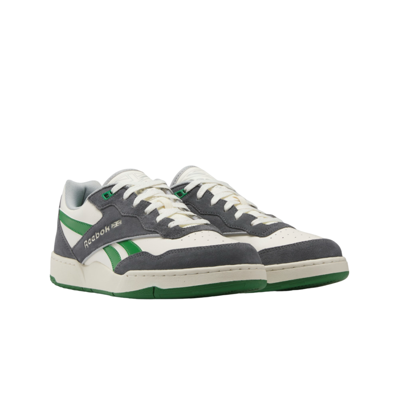 Reebok BB 4000 II - Blanc Classique/Gris Pur 7/Vert Glacial