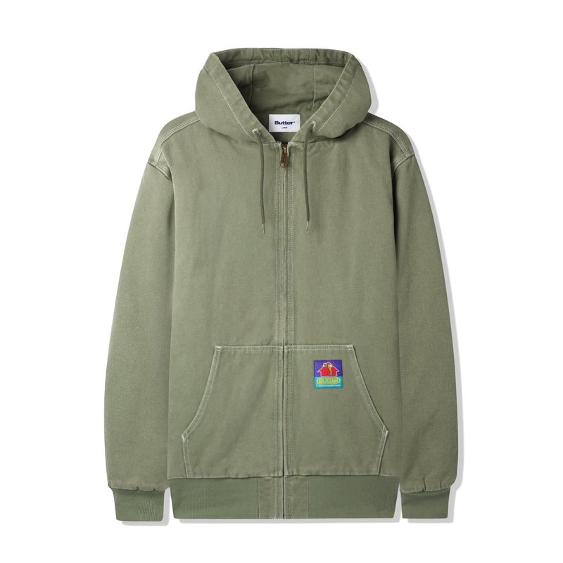 Butter Goods Heavy Weight Canvas Work Jacket - Fern