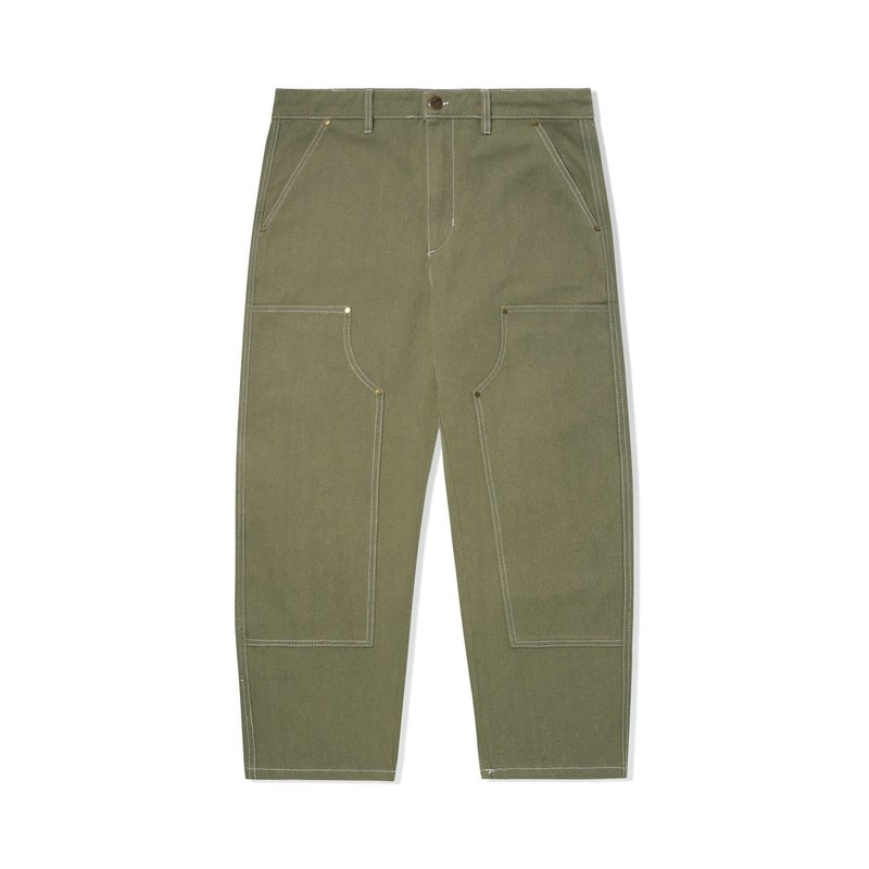 Butter Goods Washed Canvas Double Knee Pants - Fern