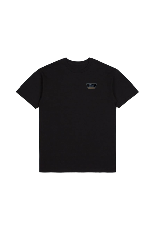 Brixton Linwood T-Shirt M/C Standard - Noir/Bleu Poussiéreux/Terre Sombre