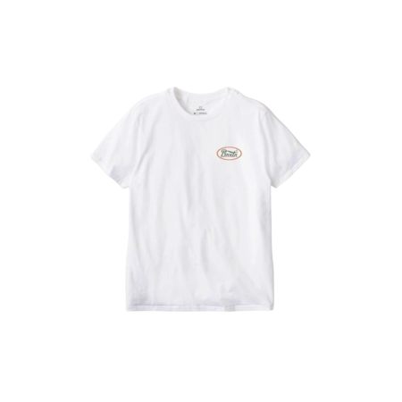 Brixton Parsons S/S Tailored Tee - White/Olive Surplus