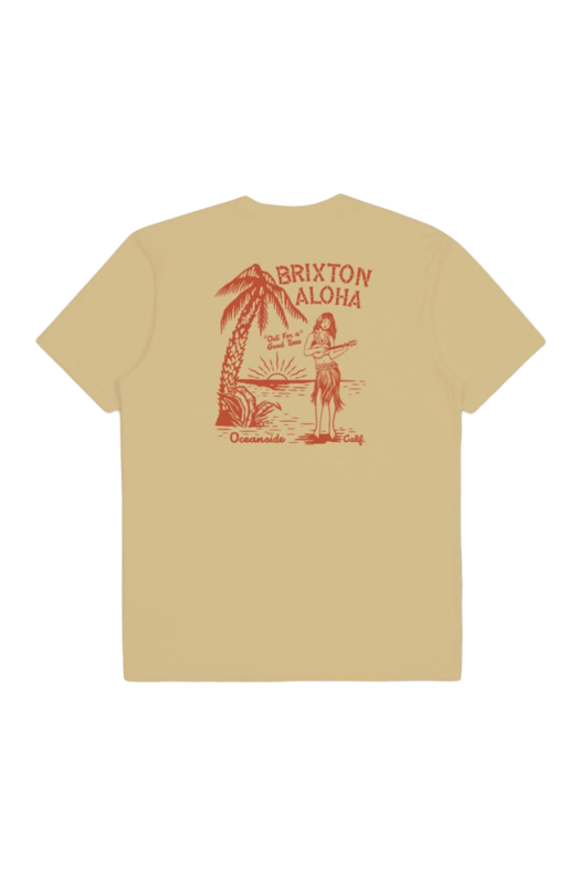 Brixton Good Time T-Shirt Ajusté M/C - Paille