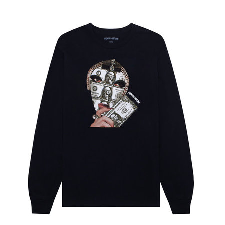 Fucking Awesome Money Face L/S Tee - Black