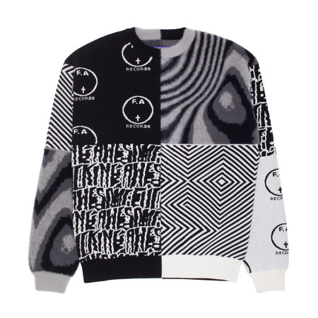 Fucking Awesome Cult Of Personality Sweater - Black/White/Grey