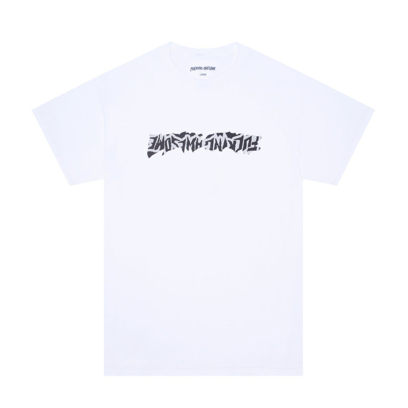 Fucking Awesome Cut Out Logo Tee - White