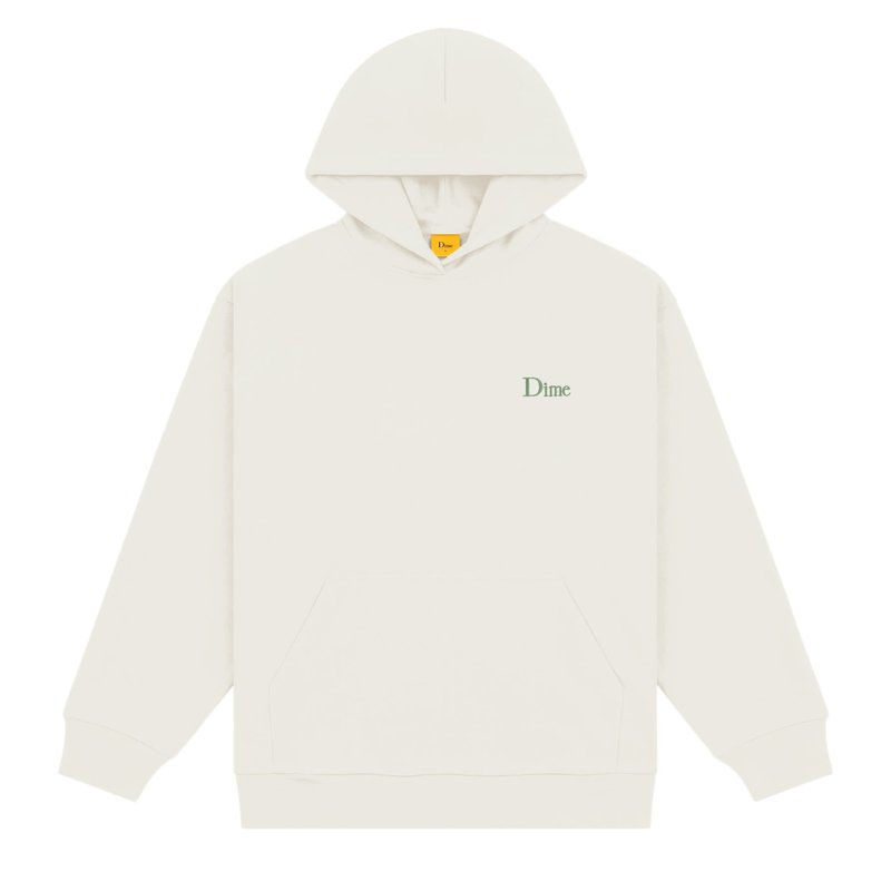 Dime Classic Small Logo Hoodie - Rice